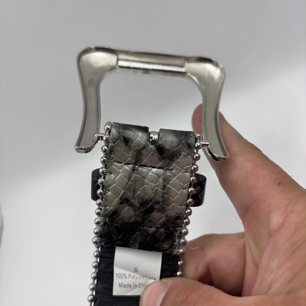 N/A faux snakeskin